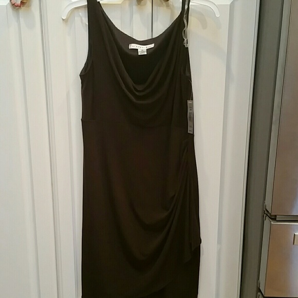 Chocolate💥 MidDress with Cowlneck Front Size 10 - Picture 4 of 6